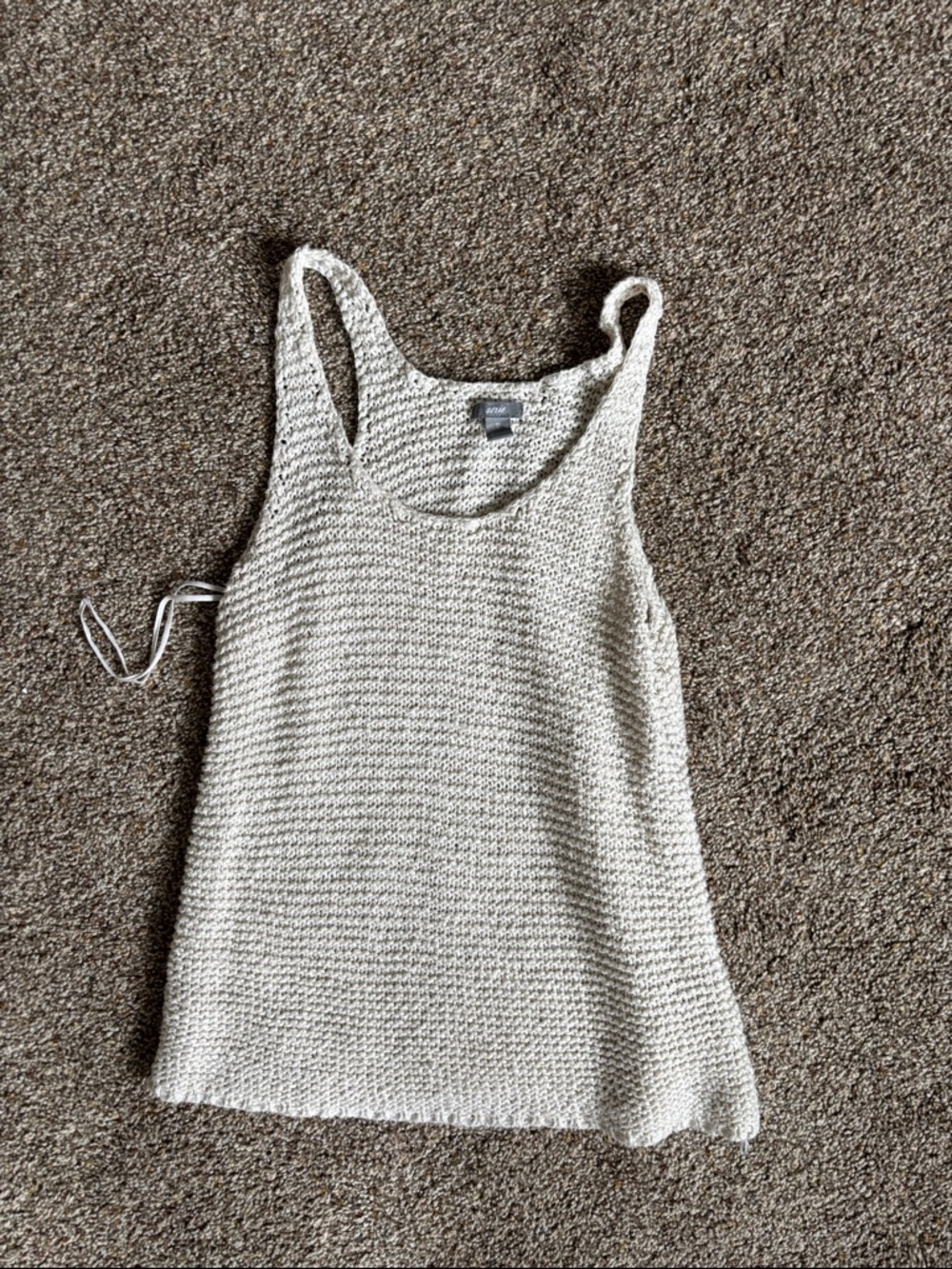 aerie Cream Knit Tank Top